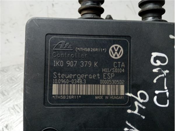 ABS Volkswagen Touran 3.0 TDI 1T1 1T2(140CV) (2005 2010) (103 KW) - 35846 / 1k0614517h 10020601064 1k0907379k 1009600348