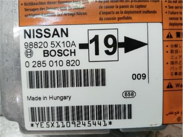 CENTRALITA AIRBAG Nissan Pathfinder 2.5 DCI III (R51) 190CV (2010-2014) (140 KW) - 35853 / 988205X10A.   0285010820
