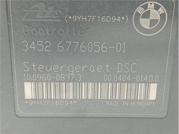 ABS BMW Serie 3 Berlina (E90)(2004-) 2.0 320i [2,0 Ltr. - 110 kW 16V CAT (N46)] - 36866 / 3452 6776056-01, 100960-08373