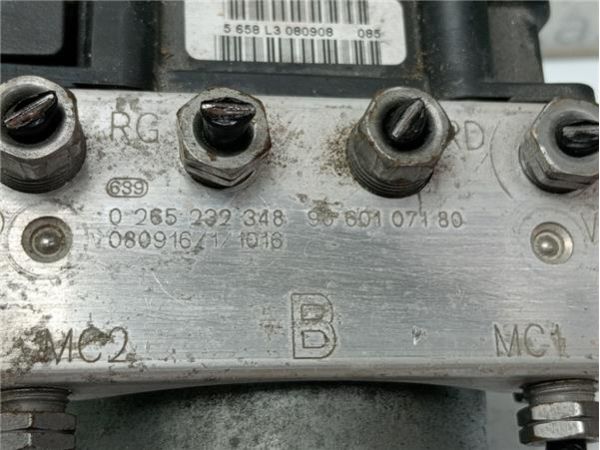NUCLEO ABS Peugeot 308 (2007-) 1.4 Confort [1,4 Ltr. - 70 kW 16V VTi CAT (8FS / EP3)] - 38475 / 0265232348, 9665734680, 