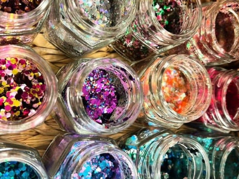 Diferencia glitter y shimmer