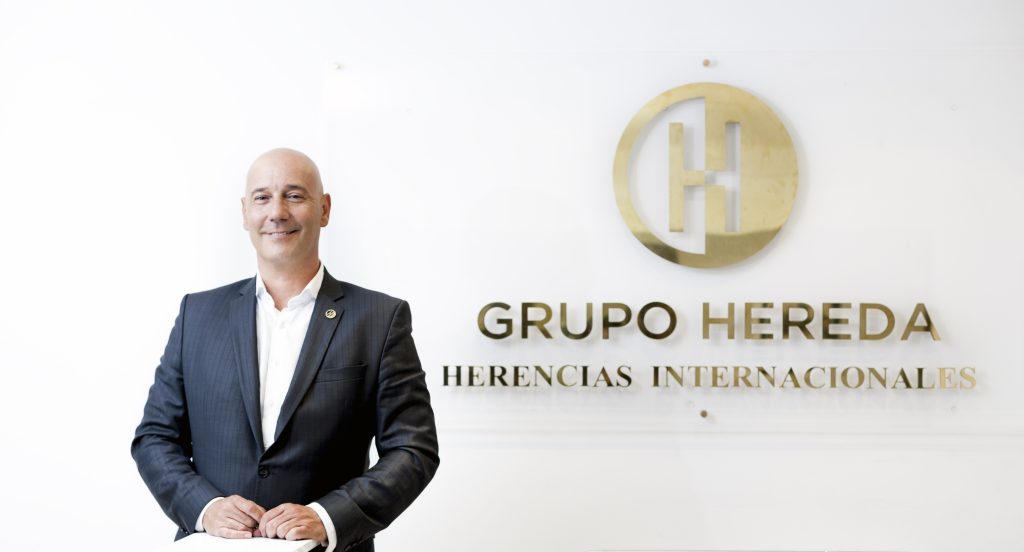 Pedro Fernández en las oficinas de Grupo Hereda en el top de empresas españolas