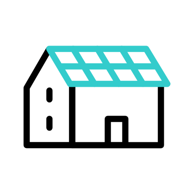 GIF de panel solar en casa