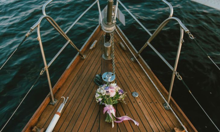 Boda en un barco