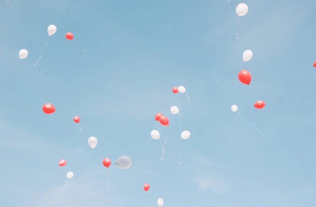 Globos aire boda