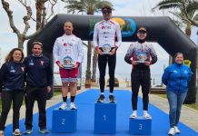Jacob Sánchez e Indre Barkute vencedores del Duatló Santa Eulària 2026 Podio masculino con Jacob Sánchez como vencedor del Duatló Santa Eulària 2026.