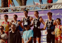 Triple pódium español en la Copa de África de Larache Triple podio en la Copa de África de Larache con Natalia , Marina Muñoz y Alejandro Pla