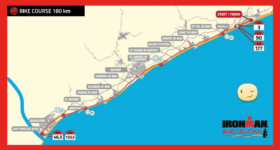 Ironman Barcelona bike course
