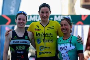 Helene Alberdi por fin lograba el triunfo en el Duatlón de Zuia.