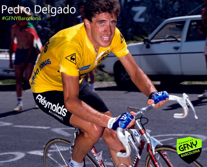 Perico Delgado en la GFNY Barcelona