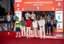 David Cantero y Maite Jiménez-Orta revalidan títulos de campeones de España Sprint David Cantero y Maite Jiménez-Orta en el Podio Campeonato de España Triatlón Sprint