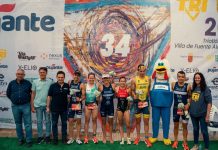 David Cantero y Noelia Juan se imponen en el Triatlón de Fuente Álamo Gran Premio Pujante