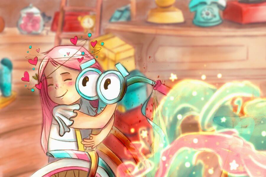 Ilustración de Anacleta y Bicicleta. Un encuentro muy especial. de Zsa Zsa Zsú Ediciones