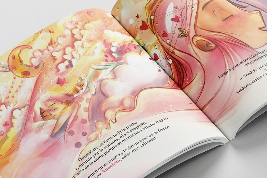 Interior del cuento Anacleta y Bicicleta de Zsa Zsa Zsú Ediciones