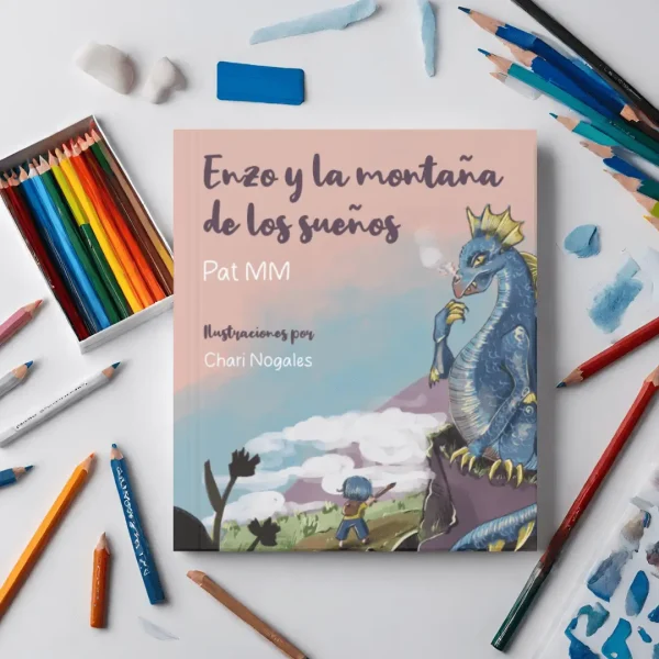 Cubierta del cuento Enzo y la montaña de los sueños de Pat MM ilustrado por Chari Nogales