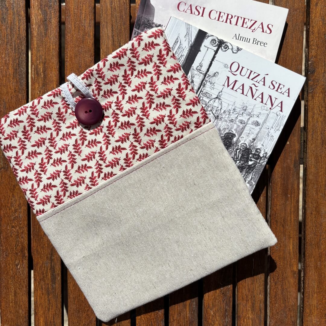 Funda acolchada para libros con bolsillo