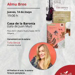 Cartel de la presentación de la obra literaria de Almu Bree en Alfajarín.
